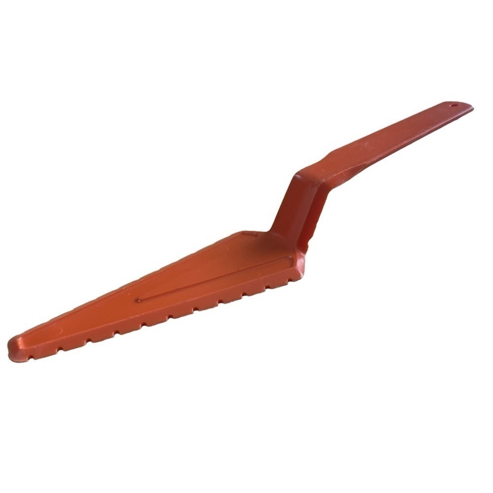 VTG 70s Tupperware Orange Serrated Pie Cake Slicer Server